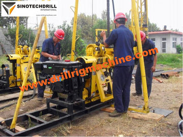 180m Depth Multi Function Water Well Drilling Rig Hydraulic Moveable Style